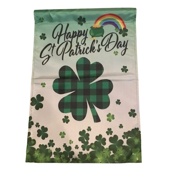 6 Garden Flags Sunshine Winter St Patricks  Easter Fall Yall Thanksgiving 12X18" - Picture 13 of 14